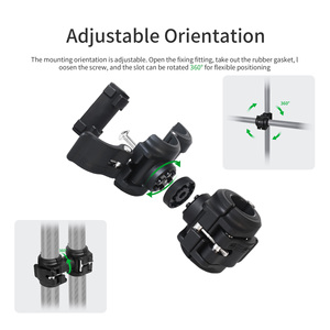 Support de fixation antidérapant pour transducteur sonar en direct pour kayak, compatible avec un diamètre de poteau de 24,9 à 32,5 mm VIN-KSG-FDC - Product Image 4