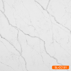 Hiện đại Thiết kế nhân tạo lớn slab đá thạch anh trắng xỉn đánh bóng bề mặt cho nhà bếp & kho bàn - Product Image 4