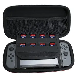 Rog Ally Nintendo Switch에 대한 지퍼가 달린 휴대용 파우치가있는 EVA 케이스 운반 가방