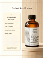 Huile parfumée 2B2 CAOH7997 White Musk Hotel Scent, parfum boisé floral premium pour diffuseur de parfum commercial