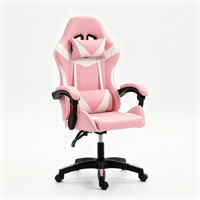 Chaise de Gaming Robuste Rose et Blanche 200KG, Plusieurs Couleurs au Choix, Idéale pour la Maison, le Bureau, les Cadeaux, Qualité Stable, Vente en Gros Disponible