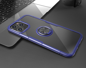 DIOUSI Custodia per telefono con cavalletto magnetico di lusso per <span class=keywords><strong>iPhone</strong></span> <span class=keywords><strong>12</strong></span> Custodia trasparente per <span class=keywords><strong>iPhone</strong></span> <span class=keywords><strong>12</strong></span> Pro Max - Product Image 2