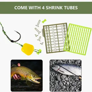 LUSHAZER 1 Set di impianti di perforazione per la pesca alla carpa con ganci spinati esca ferma Boilie ferma il cambio rapido Kit di attrezzatura per terminali girevoli - Product Image 3