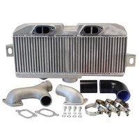 Mise à niveau du refroidisseur intermédiaire Subaru 02-07 Wrx Sti avec montage supérieur et kit de tuyau en Y pour moteur Ej20 Ej25