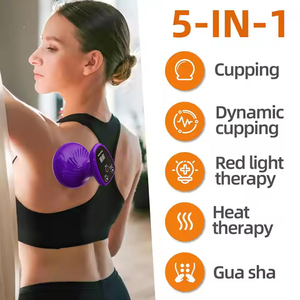 Alat pijat Gua Sha multifungsi, 9 fungsi untuk menghapus merdian menghilangkan peralatan bekam fisik - Product Image 3