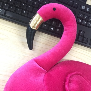 Suministros promocionales para fiestas, novedoso Luau, carnaval Tropical, flamenco, sombrero, disfraz, novedades, felpa, rosa, flamenco sentado para Halloween - Product Image 4