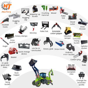 Tracteur agricole 4x4 mini avec chargeur frontal et pelle arrière, vente chaude - Product Image 6