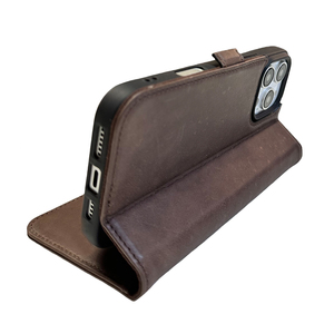 Fundas de teléfono de lujo para iPhone16 pro Max funda móvil fundas de teléfono móvil Funda de cuero real para iPhone Flip - Product Image 3