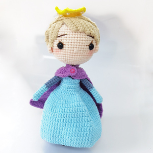 Tùy Chỉnh Bán Buôn Crochet Công Chúa Búp Bê Handmade Kid Của Đồ Chơi Crocheting Đồ Chơi Cho Cô Gái - Product Image 5