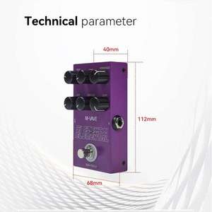 BHA Elemental Electric Guitar Digital Delay Effects Pedal Rock Electro Bass 9 Signal Processor Dot Speed 6.35 <strong>Interface</strong> - Product Image 6