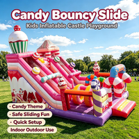 Castillo Inflable Comercial para Exteriores con Tobogán, Trampolín para Niños, Casa de Brinco de PVC, Alquiler para Fiestas y Parques de Diversiones