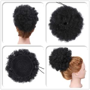 Perruque afro africaine bouclée de 10 cm en soie haute température pour femmes, style de cheveux mélangés 1 - Product Image 4
