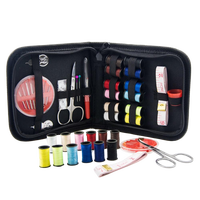 Kit de couture portable écologique simple de 42 pièces, boîte d'accessoires, 30 aiguilles assorties, coffret cadeau de Noël, vente en gros en ligne