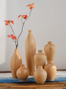 <span class=keywords><strong>Vase</strong></span> en <span class=keywords><strong>bois</strong></span> carbonisé Wabi-sabi de style milieu du siècle <span class=keywords><strong>grand</strong></span> support de fleurs sèches naturelles Vintage noir pour Vases en <span class=keywords><strong>bois</strong></span> de bambou HomeStay - Product Image 4