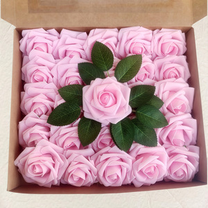 Lote de 25 Rosas Artificiales de Espuma de Polietileno de Alta Calidad, Color Crema Marfil, Hechas <span class=keywords><strong>a</strong></span> Mano, Lujosas, para Bodas, Acción de Gracias, Graduación, Pascua - Product Image 6