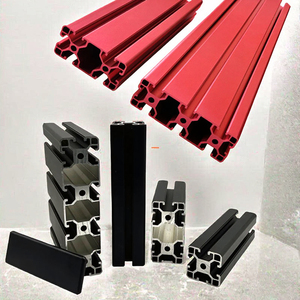Profilé en alliage d'aluminium industriel anodisé noir Lang Le de haute qualité, série LE-8-4040, extrusion à rainure en T, découpe série 6000 - Product Image 3