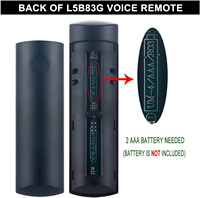 L5B83G Télécommande vocale de remplacement Télécommande universelle pour Smart TV Fire TV Stick 3nd Gen Lite 4K New Voice Remote