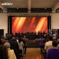 Pantalla LED de Alquiler para Interiores y Exteriores P4.81 500x1000mm 7680Hz, Pantalla LED para Escenarios, Video Wall para Iglesias, Conciertos, Bodas, Fabricante