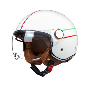 Custom Retro Vintage Half <strong>Open</strong> <strong>Face</strong> Motorcycle <strong>Helmet</strong> For Men And Women Modern Fiberglass Shell Half <strong>Helmet</strong> - Product Image 4