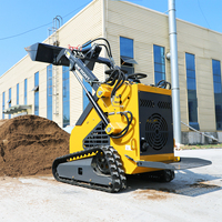 Infront 480kg Euro 5 China Sale Euro 5 CE EPA Kubota Diesel Engine Compact Farm Front End Mini Skid Steer Loader Bucket Machine