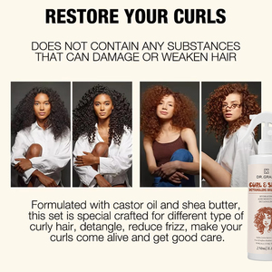 <span class=keywords><strong>Kit</strong></span> de Soins Capillaires Bio pour <span class=keywords><strong>Cheveux</strong></span> <span class=keywords><strong>Bouclés</strong></span> Marque Blanche – Répare les <span class=keywords><strong>Cheveux</strong></span> Abîmés, Nourrit et Lisse – Ensemble Coiffant - Product Image 6