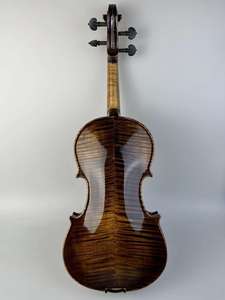 Violon artisanal haut de gamme, finition laquée noyer brillante, sonorité excellente et intonation stable, vente en gros directe d'usine - Product Image 5