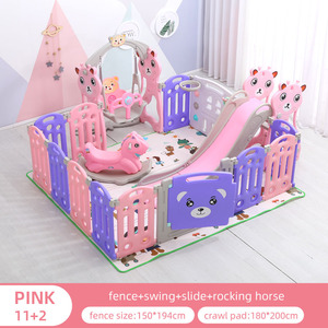 Corralito de bebé grande con estera, valla cuadrada <span class=keywords><strong>para</strong></span> patio de juegos, protección plegable, estándar europeo - Product Image 4