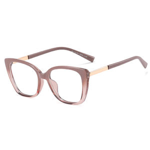 MS 95717 Montura de Gafas Ópticas Unisex de <span class=keywords><strong>Metal</strong></span> TR90, Diseño Moderno, Anti Luz Azul, Estilo Ojo de Gato, para Graduación, Miopía, Lectura, Diseño Colorido - Product Image 4