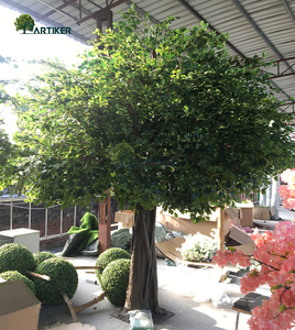 Grand arbre artificiel d'intérieur en feuilles de potier, faux olivier géant, à <span class=keywords><strong>acheter</strong></span> en ligne - Product Image 6