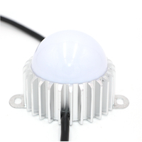 Tira de luz LED de punto de diversión, foco de luz LED RGBW programable automático, IP68, 24v, 50mm, Ws2816, bola, Control Dmx