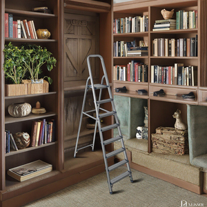 Échelle pliante européenne en aluminium à <span class=keywords><strong>8</strong></span> <span class=keywords><strong>marches</strong></span> pour usage domestique - Product Image 5