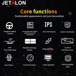 Pantalla LCD de 12.3 Pulgadas para Toyota Innova 2016-2022, Panel Digital, Cabina Virtual, Reproductor Multimedia para Auto, Pantalla de Tablero - Product Image 4