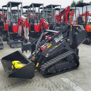 Buy MK450C Big Aux flow Cheap Mini Skid Steer Loader Attachment With Snow Blowers For Cleaning And Skid Steer Stump Grinder