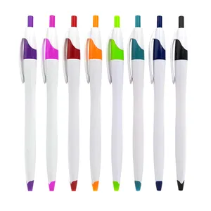 Hot Sell Colorful Press Action Metal Office Use Ballpoint Pen With Custom Logo