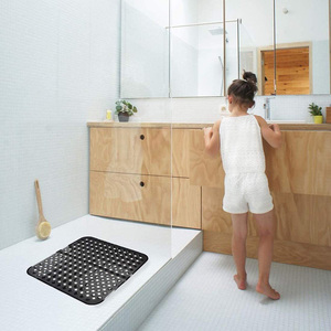 53x53CM <span class=keywords><strong>Tapis</strong></span> <span class=keywords><strong>de</strong></span> <span class=keywords><strong>douche</strong></span> carrés antidérapants avec <span class=keywords><strong>de</strong></span> fortes ventouses <span class=keywords><strong>Tapis</strong></span> <span class=keywords><strong>de</strong></span> bain en PVC lavables en machine <span class=keywords><strong>pour</strong></span> baignoire Salle <span class=keywords><strong>de</strong></span> bain Sécurité - Product Image 6