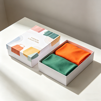 Boîte d'emballage en carton ondulé légère, écologique, recyclable, avec revêtement UV mat, pour cadeaux de mode et artisanat, livraison express