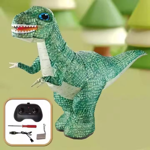 Regalos: Figura de Dinosaurio Gigante Inflable de 90 cm de Altura, Juguete RC Eléctrico Interactivo de Criatura Prehistórica, T-Rex de Aventura - Product Image 6