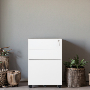 Chnsnile 3-ngăn Kéo Nhỏ Gọn Kim Loại tủ tập tin nhỏ ngăn kéo thông minh thực tế Giải pháp lưu trữ cho chặt chẽ văn phòng và trường học - Product Image 1