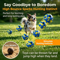 Ballon en EVA perforé durable en gros pour l'entraînement de récupération en extérieur, jouets à mâcher pour animaux de compagnie pour grandes races de chiens agressifs
