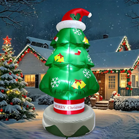 Décoration de Noël gonflable géante en forme d'étoile dorée, en tissu Oxford, pour extérieur, jardin, pelouse, installation durable