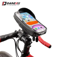 Darevie — sacoche étanche pour l'extérieur, compatible guidon de vélo, étui plastique pour téléphone, sacoche pour cadre avant, DVB001
