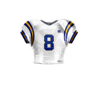 Tenue d'entraînement respirante grande taille à manches courtes, uniforme de football américain 100 % polyester de haute qualité, logo personnalisé, best-seller - Product Image 5