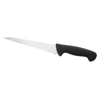 Couteau à pain professionnel en acier inoxydable, lame dentelée de 10 pouces avec manche en plastique pour couper le pain et les pâtisseries