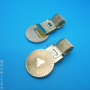 Custom Metal Pen Clip 45mm Zinc Alloy Electroplated Office School <b>Stationery</b> Spring Loaded Pen Holder - Product Image 2