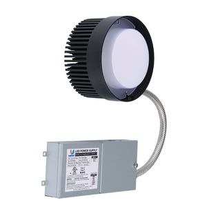 10 pulgadas 3CCT 30K-40K-50K LED Downlight Gimbal 55W Potencia ETL ES FCC Aprobado 0-10V Reflectores conmutables regulables Negro Blanco - Product Image 3