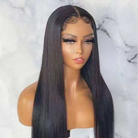 Promoción: Peluca de Cabello Humano Remy Brasileño con Frente de Encaje de 18 Pulgadas, sin Pegamento, con Gorro Transparente Tamaño 13*4, Rubio Ceniza, Rubio Miel, Natural