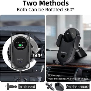 Drahtloses Auto ladegerät Smart Wireless Auto-Sensor Autotelefon halter Ladegerät Schnell ladung für iPhone13 12 11 Pro Samsung S22 21 <span class=keywords><strong>20</strong></span> - Product Image 3