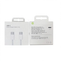 Kabel Data USB-C Braided Tahan Lama 20W 30W 60W untuk Pengisian Cepat Phone15, Tipe C ke Tipe C