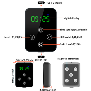 बड़े क्षेत्र उपचार 660nm 850nm इन्फ्रारेड लाइट थेरेपी लैंप अंतर्निहित बैटरी वाली लपेटें लाल प्रकाश चिकित्सा बेल्ट - Product Image 5