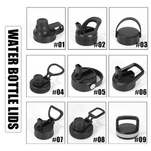 Botella de Agua Deportiva Aislada de Acero Inoxidable con Recubrimiento en Polvo, Boca Ancha, 18oz, 32oz, 40oz, con Tapas y Logotipo Personalizado - Product Image 4